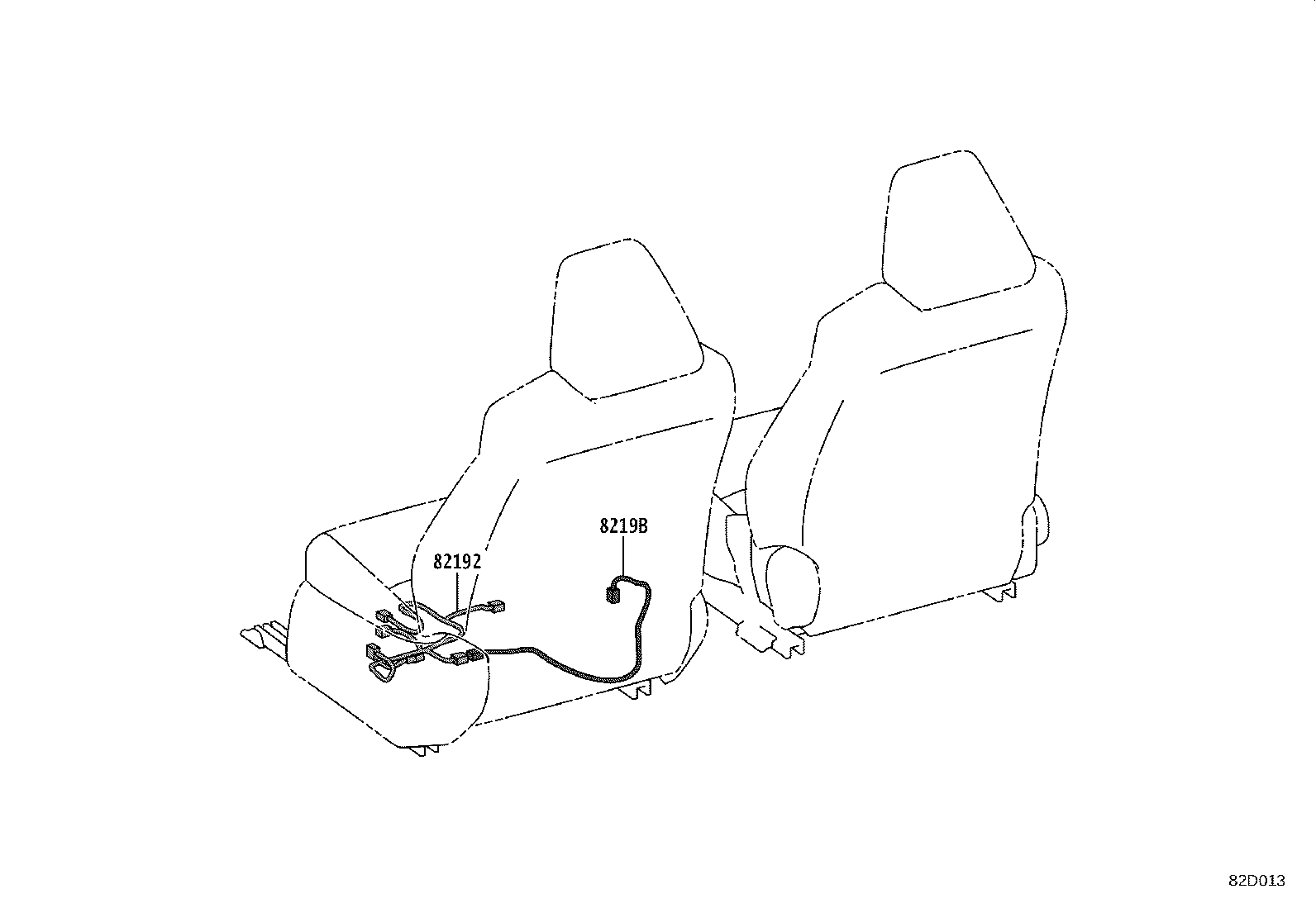 82140-02620 WIRE, INSTRUMENT PANEL, NO.2 product image