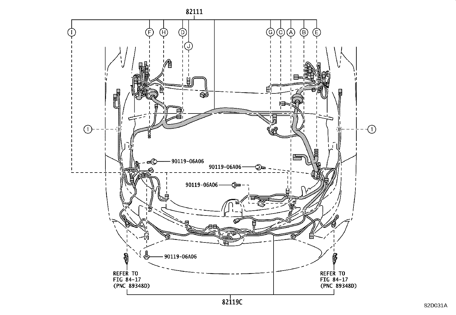 82151-1AD60 WIRE, FRONT DOOR, RH product image