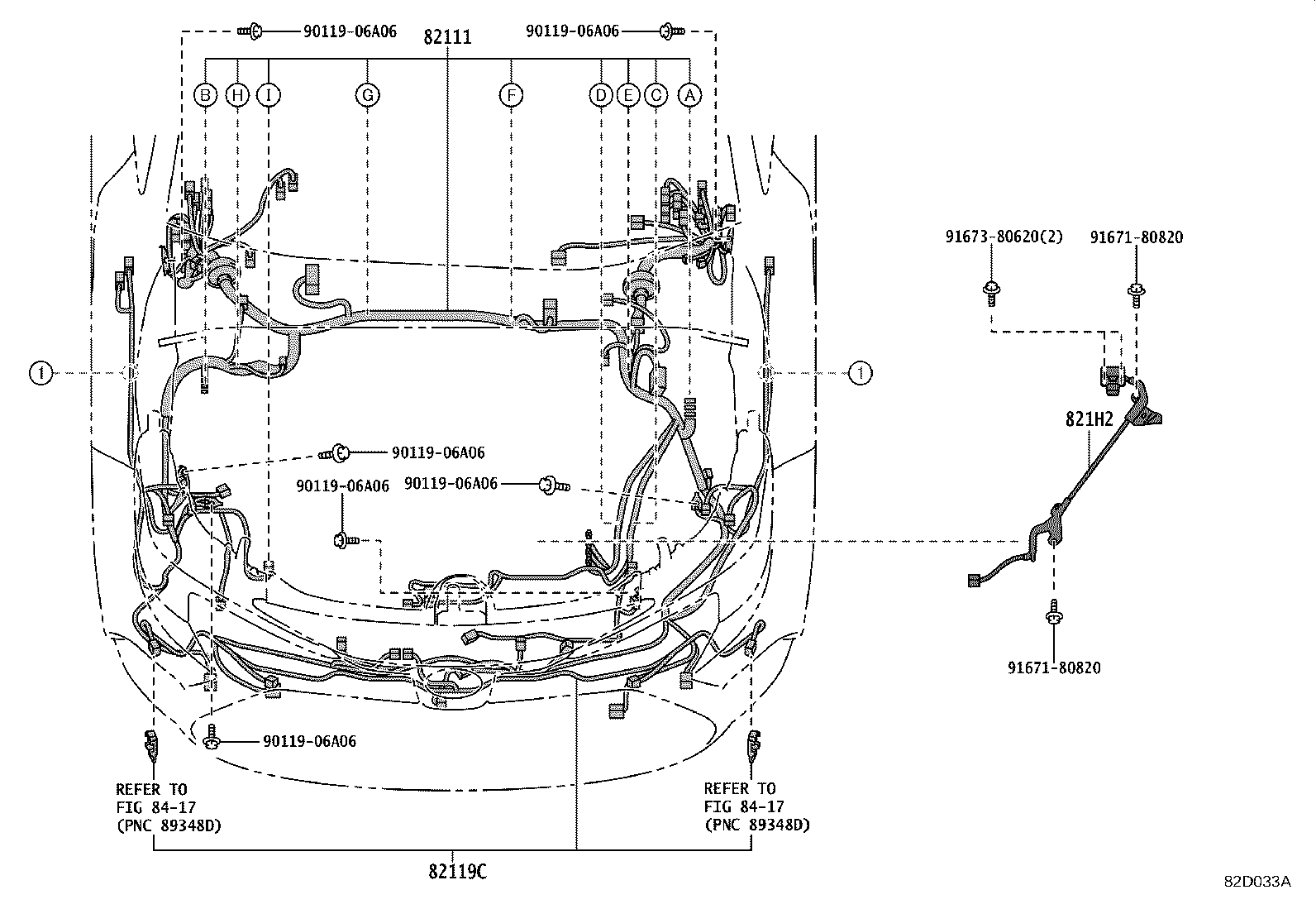 82151-1AD60 WIRE, FRONT DOOR, RH product image