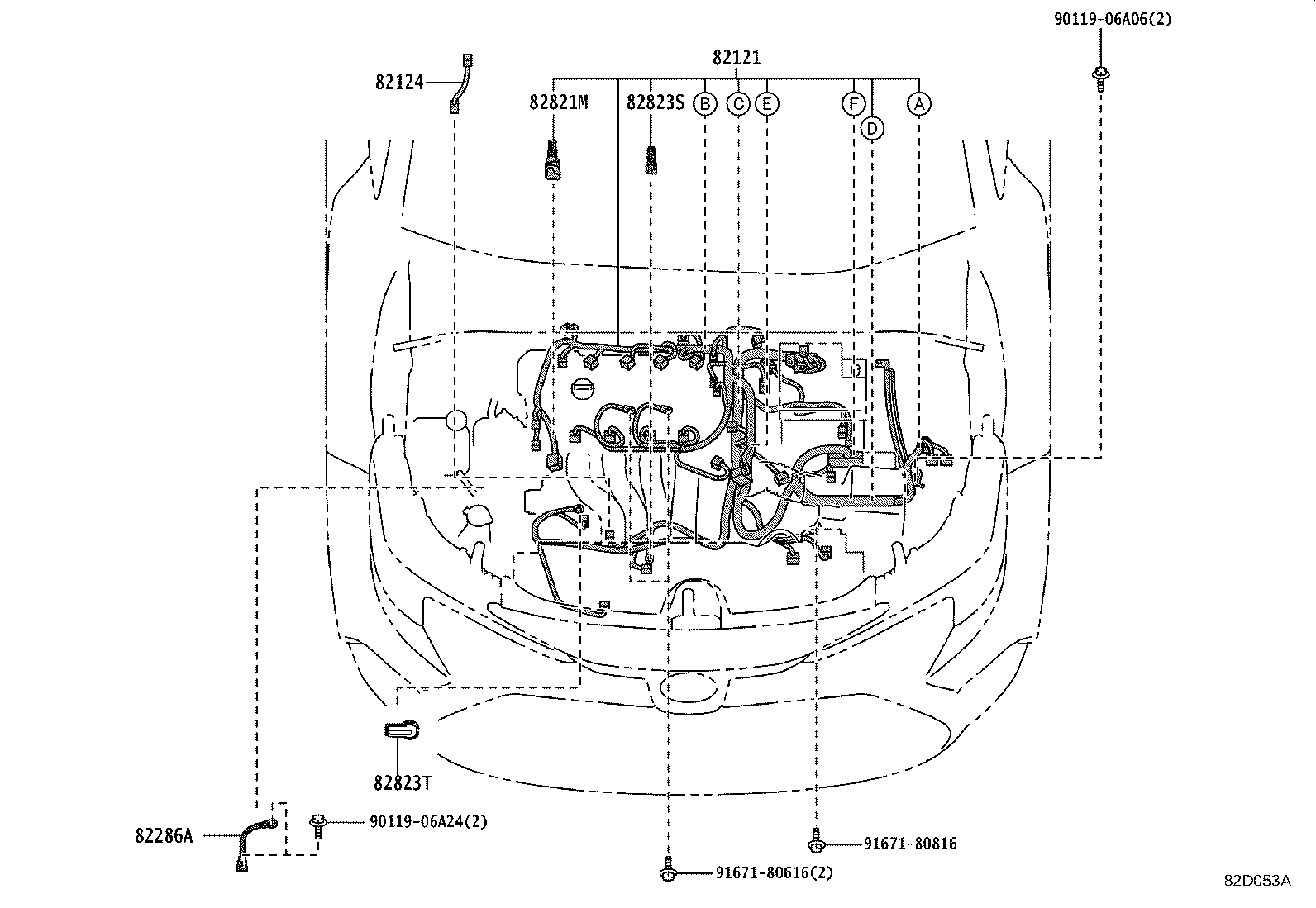 82151-1AC70 WIRE, FRONT DOOR, RH product image