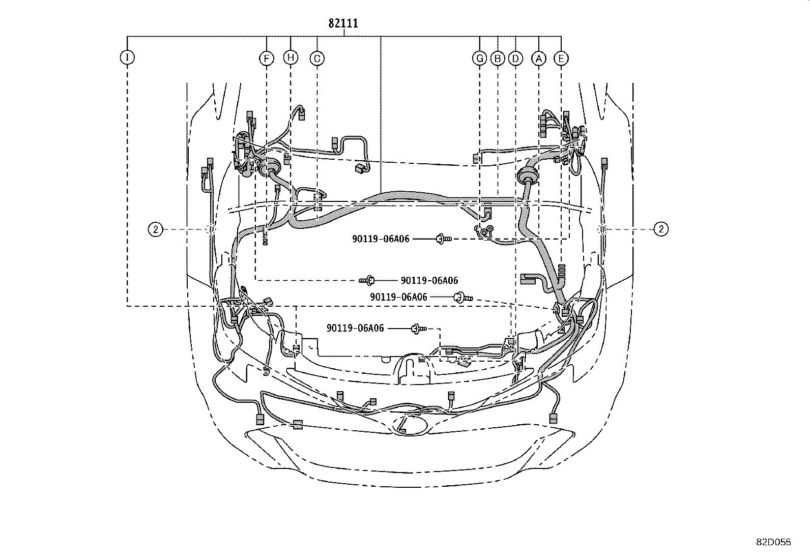 82151-1AF00 WIRE, FRONT DOOR, RH product image