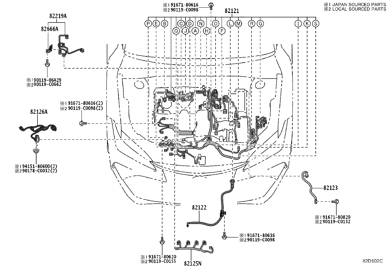 82121-07370 WIRE, ENGINE product image