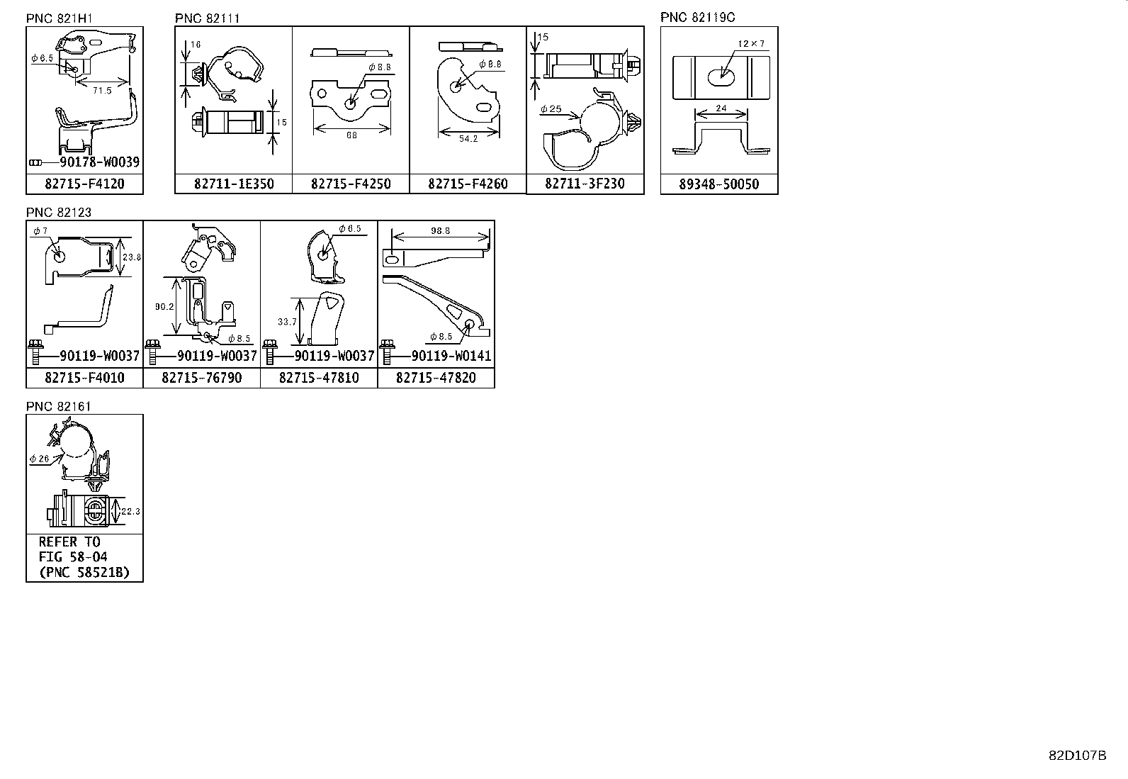 82184-F4420 WIRE, BACK DOOR, NO.1 product image