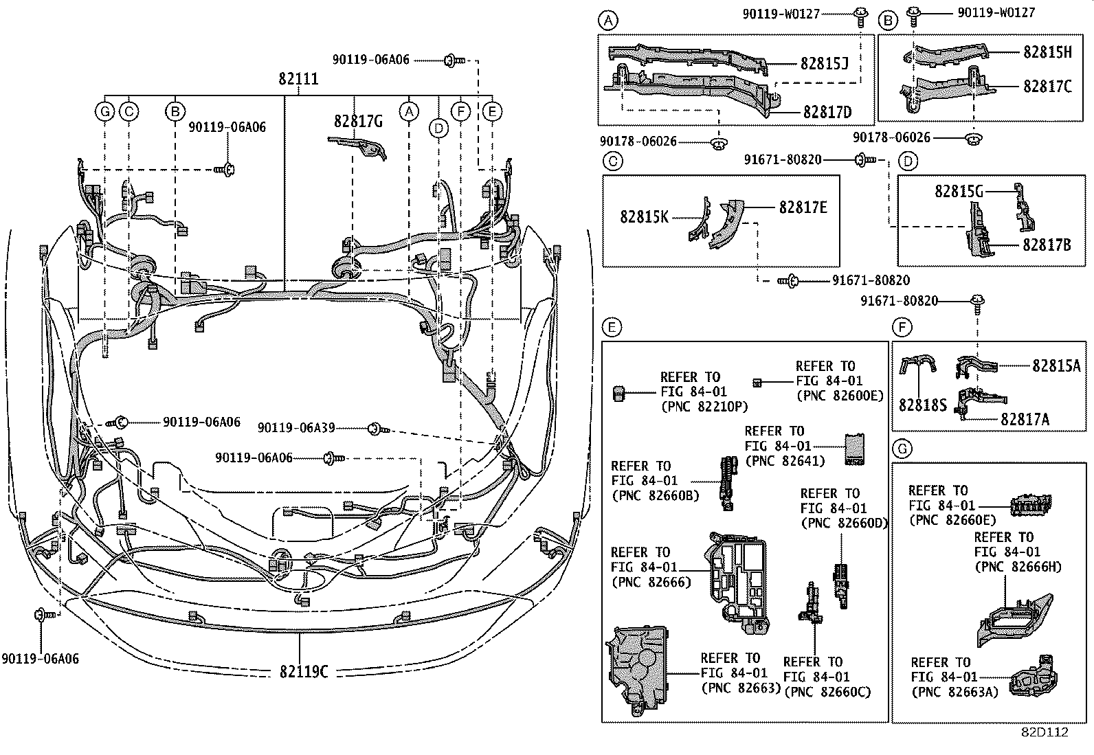82191-F4011 WIRE, FRONT SEAT, RH product image