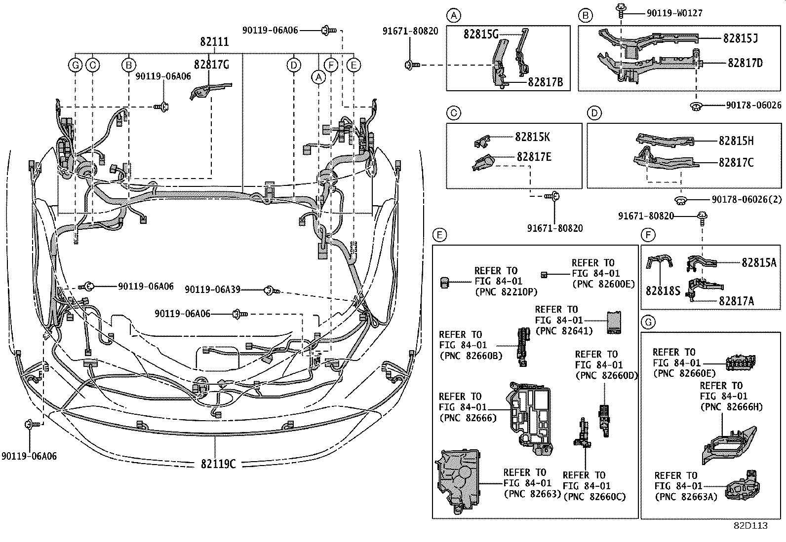 82191-F4011 WIRE, FRONT SEAT, RH product image