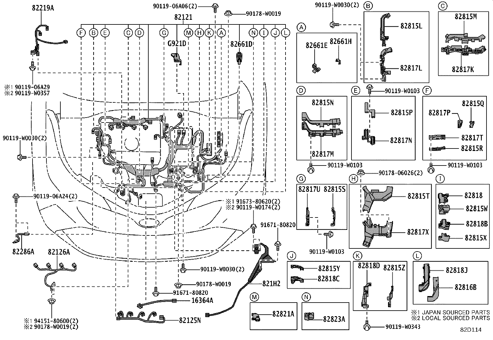 82191-F4011 WIRE, FRONT SEAT, RH product image