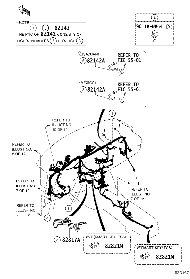 90118-WB708 PROTECTOR, WIRING HARNESS, NO.1 product image