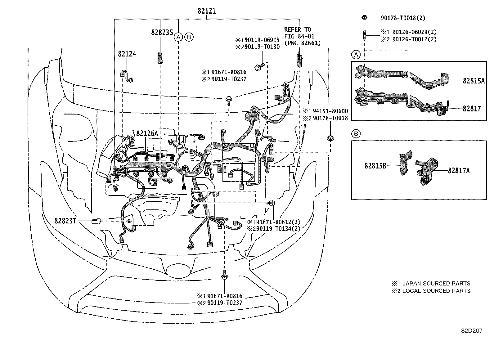 82817-0DB30 PROTECTOR, WIRING HARNESS, NO.2 product image