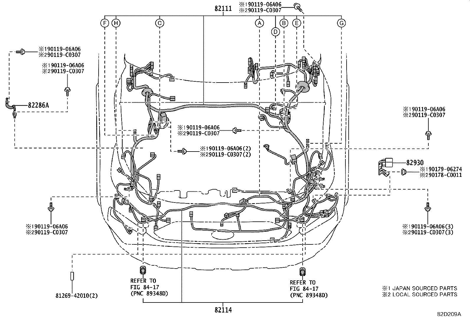 82121-0R332 WIRE, ENGINE product image