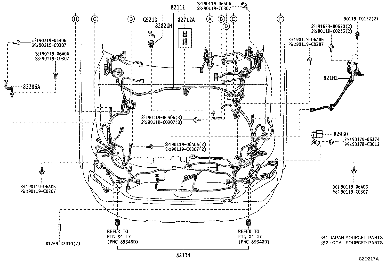 82121-0R332 WIRE, ENGINE product image