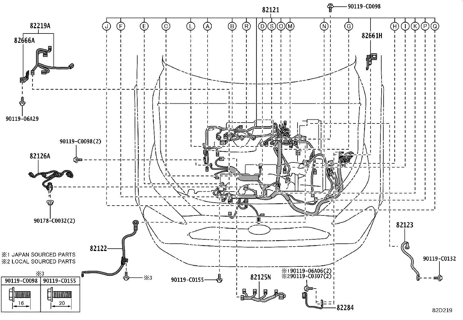 82121-0R332 WIRE, ENGINE product image