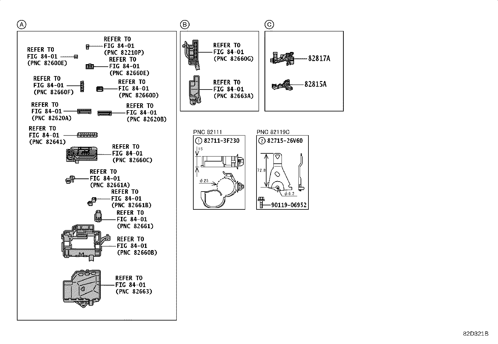 82142-26660 WIRE, INSTRUMENT PANEL, NO.2 product image