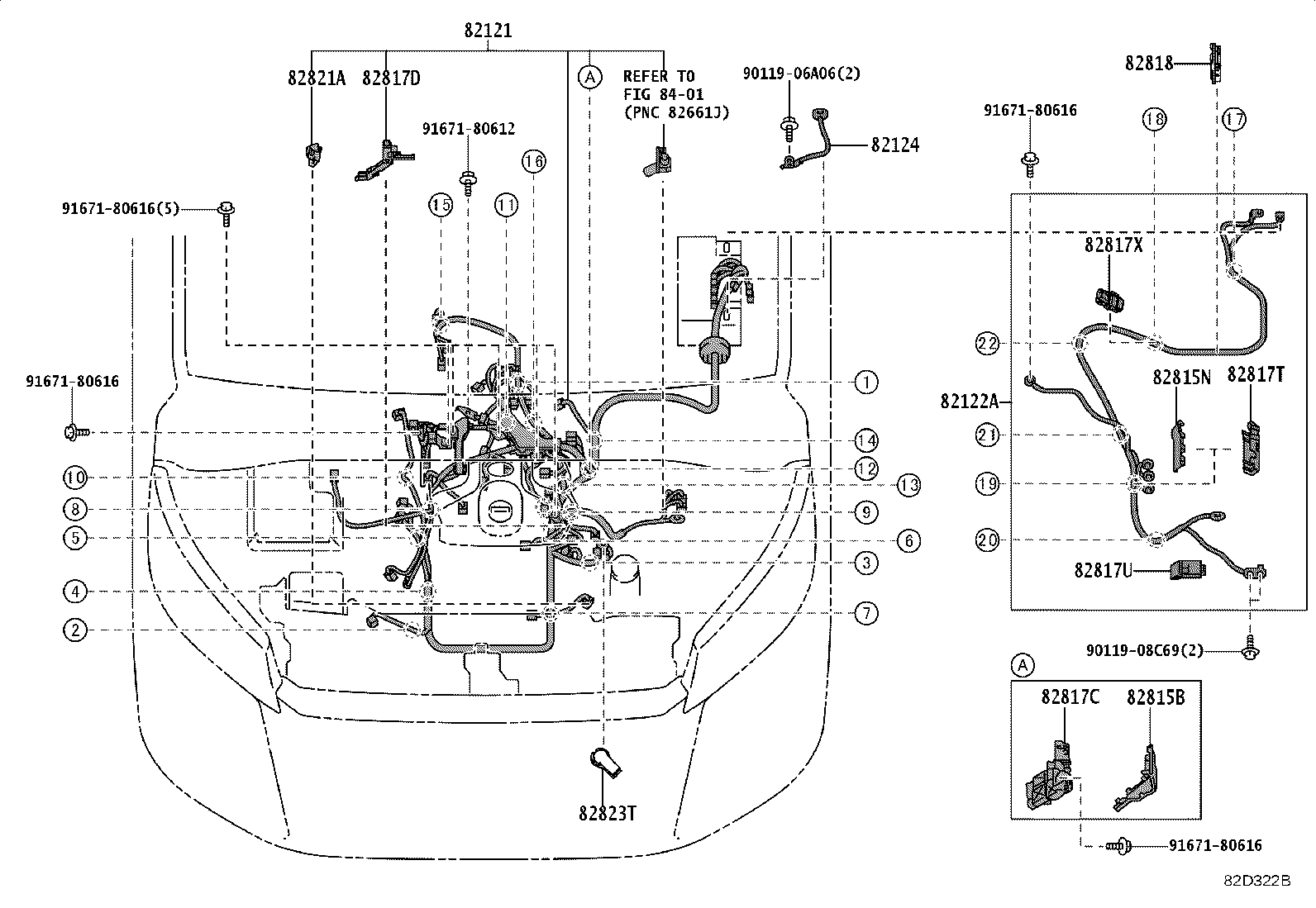 82142-26660 WIRE, INSTRUMENT PANEL, NO.2 product image