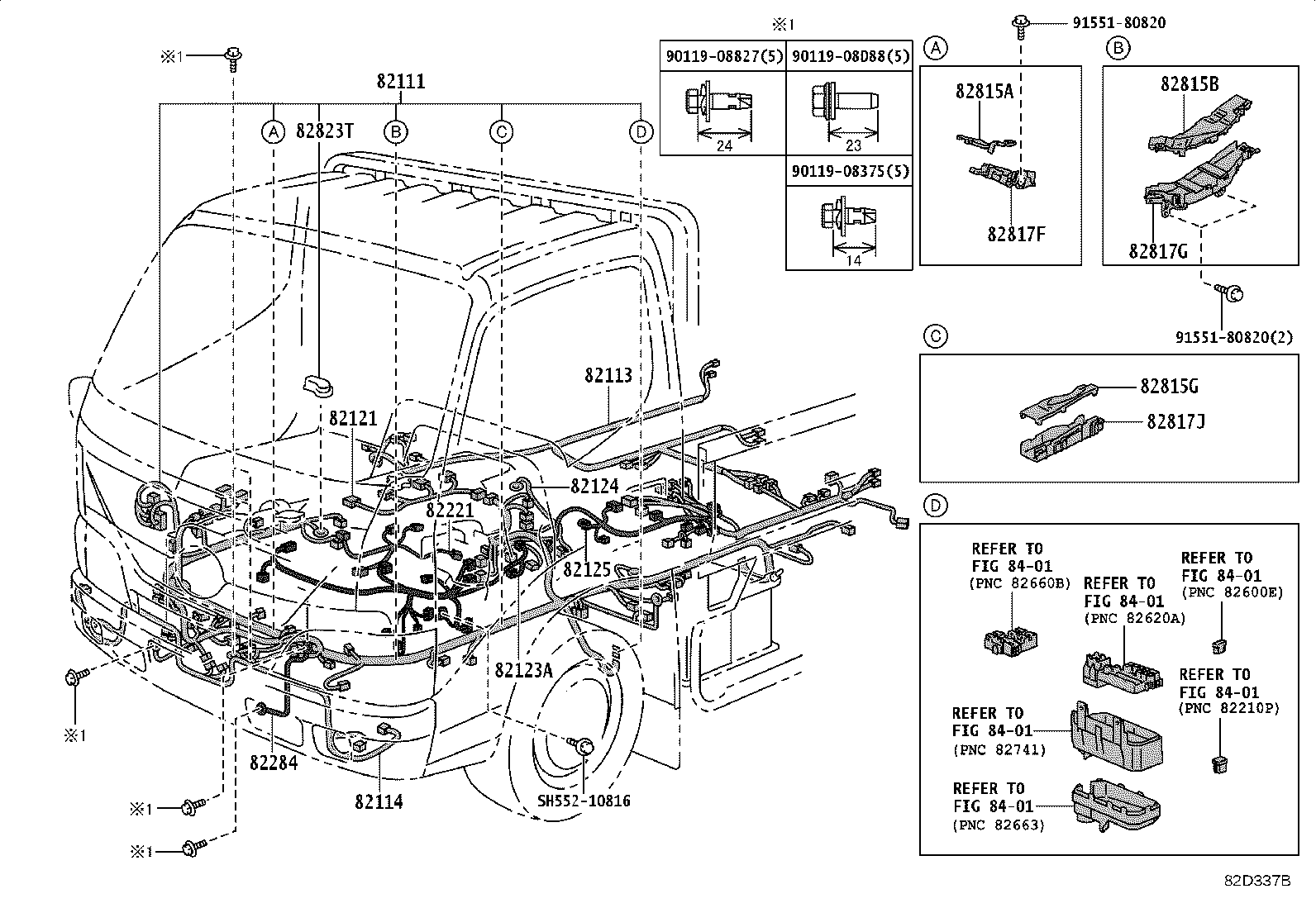 82113-37R70 WIRE, ENGINE ROOM, NO.3 product image