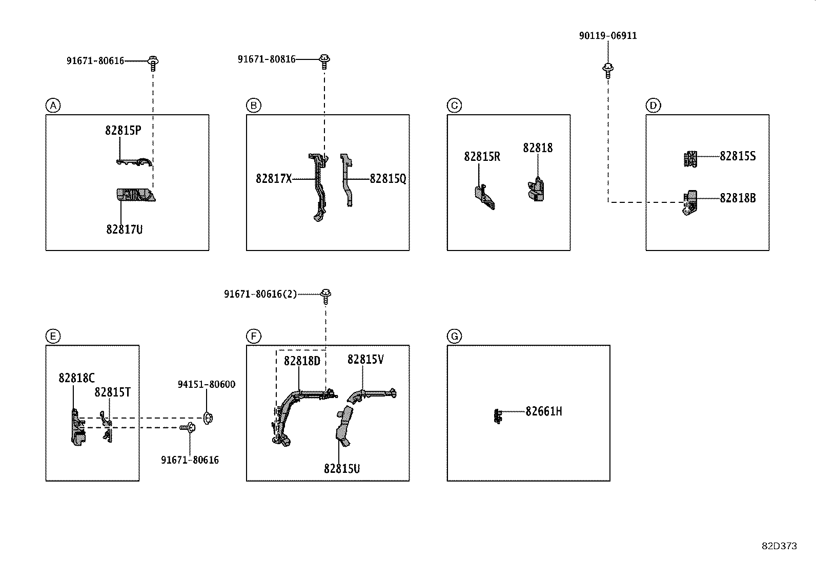 82142-58180 WIRE, INSTRUMENT PANEL, NO.2 product image