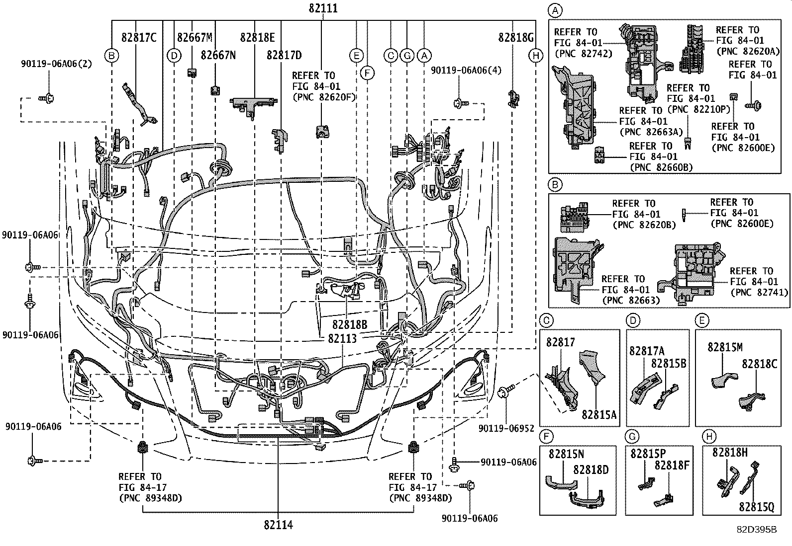 82142-58140 WIRE, INSTRUMENT PANEL, NO.2 product image