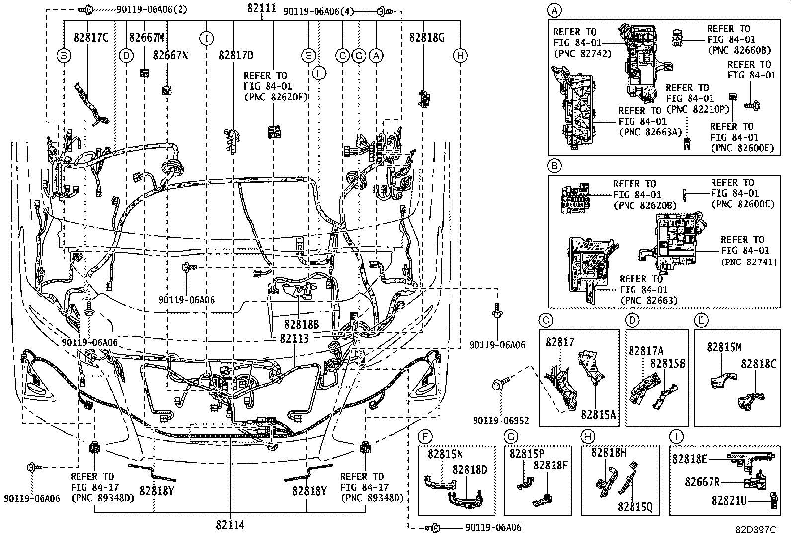82142-58140 WIRE, INSTRUMENT PANEL, NO.2 product image