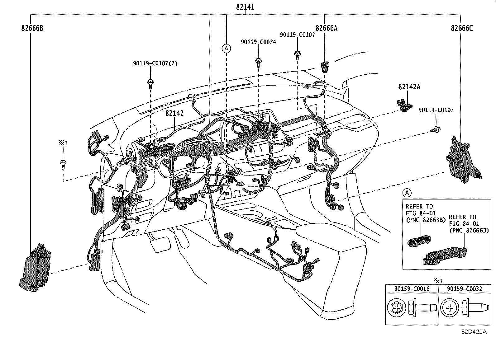 82142-F4160 WIRE, INSTRUMENT PANEL, NO.2 product image