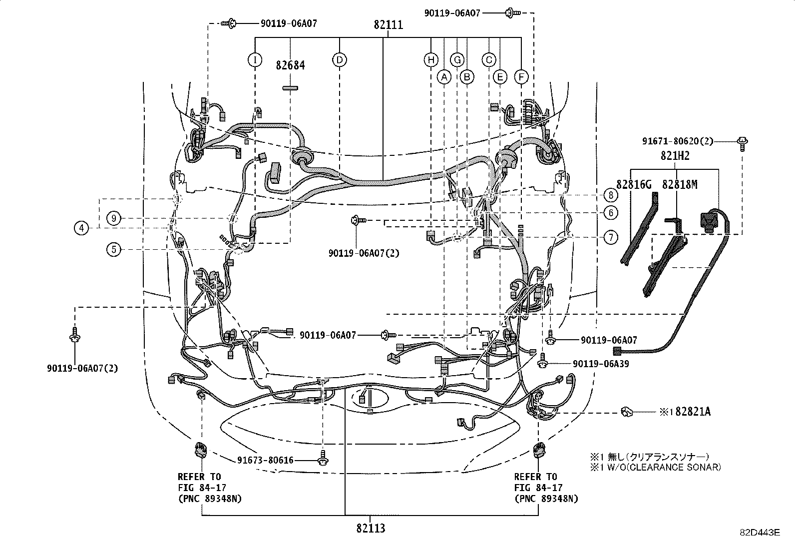 82114-52060 WIRE, ENGINE ROOM, NO.4 product image