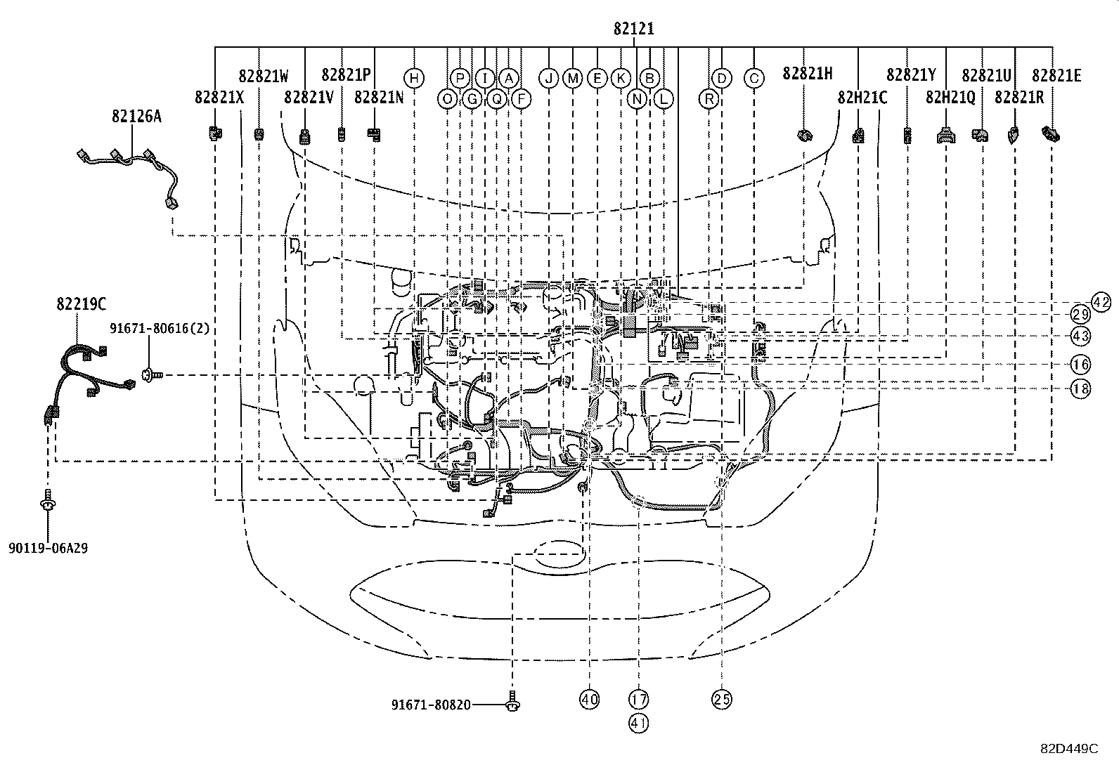 82114-52060 WIRE, ENGINE ROOM, NO.4 product image