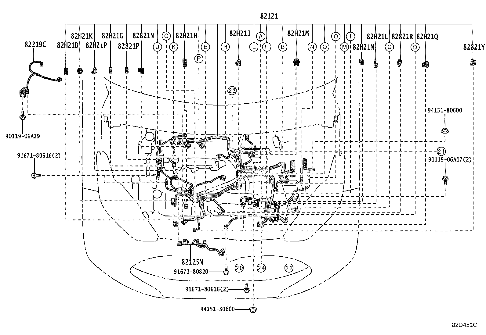 82114-52060 WIRE, ENGINE ROOM, NO.4 product image