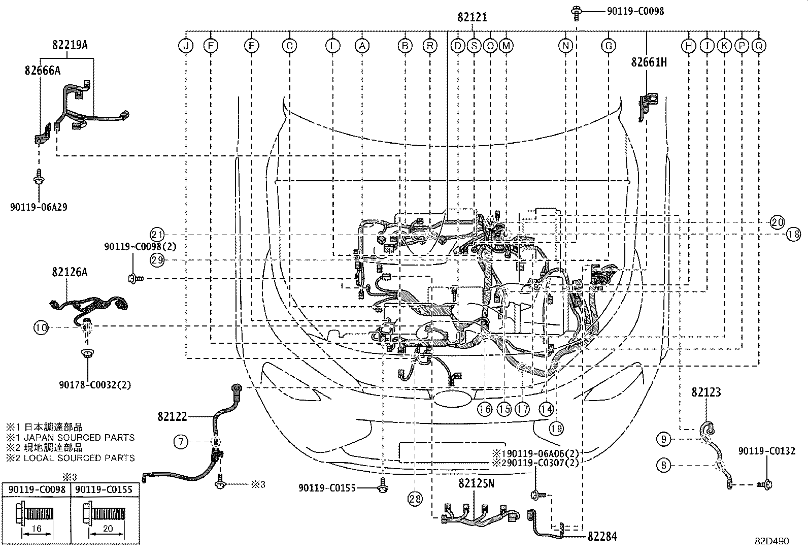82121-0R402 WIRE, ENGINE product image