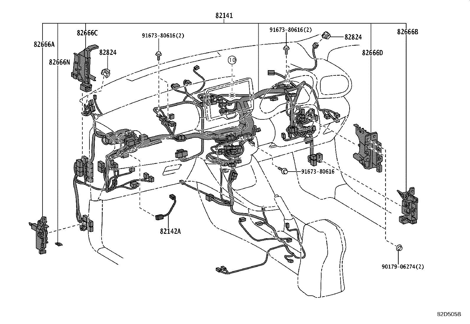 82114-52060 WIRE, ENGINE ROOM, NO.4 product image