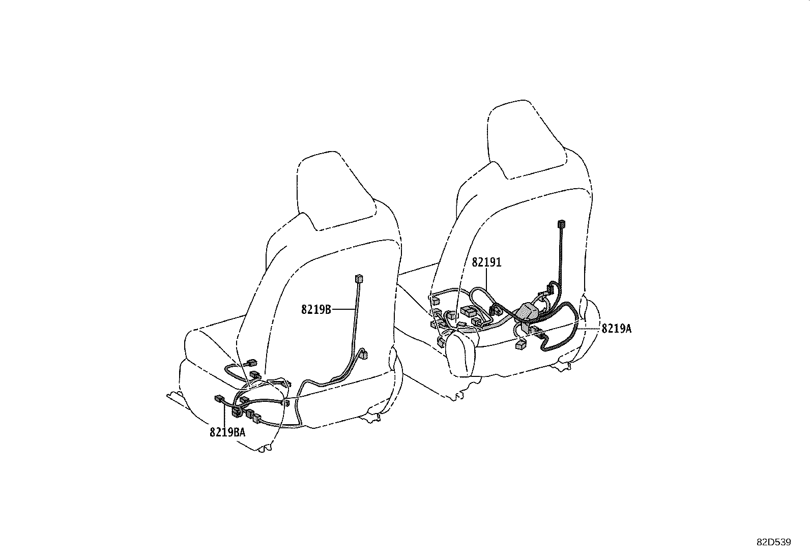 82153-42301 WIRE, REAR DOOR, NO.1 product image