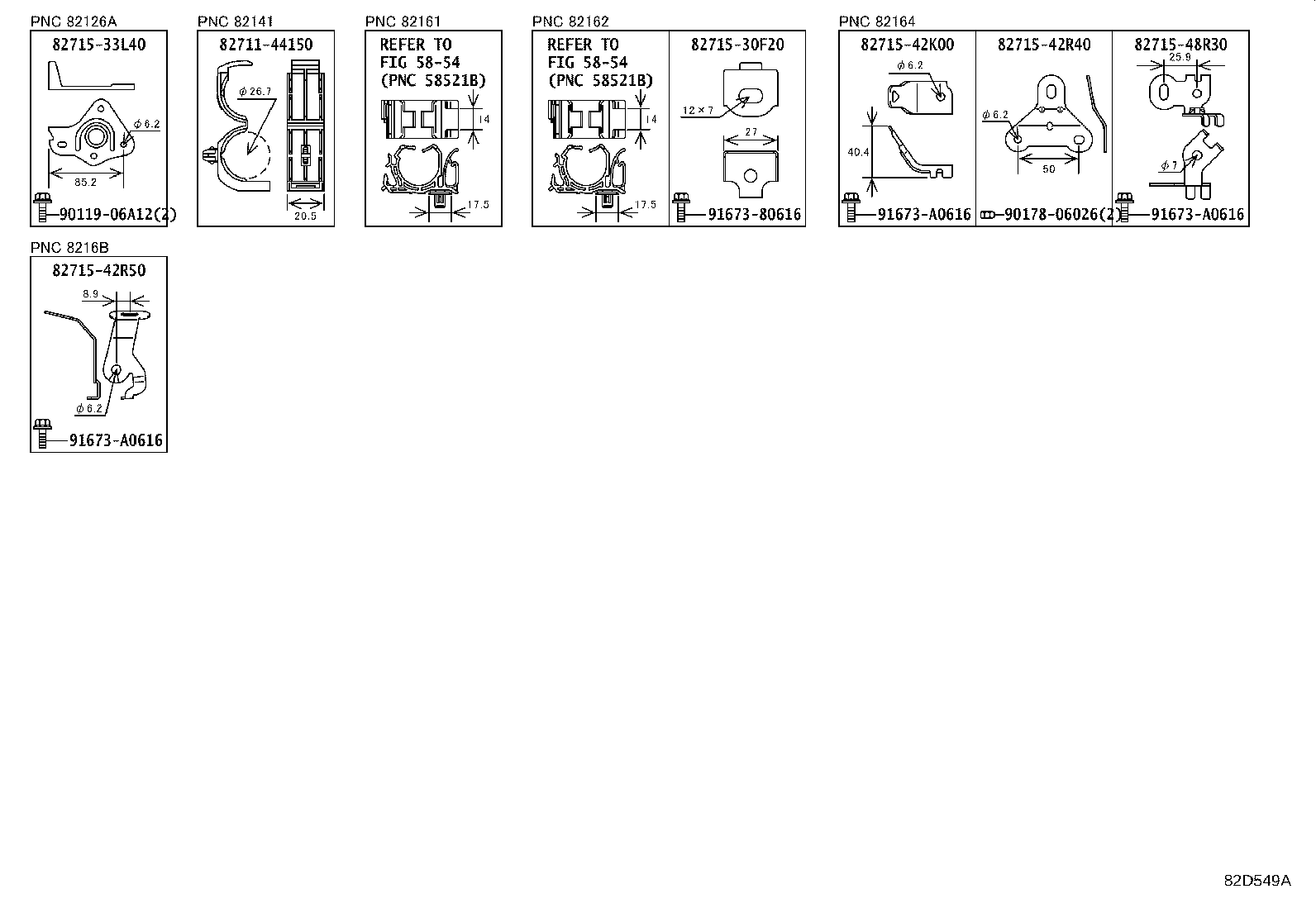 82142-42150 WIRE, INSTRUMENT PANEL, NO.2 product image