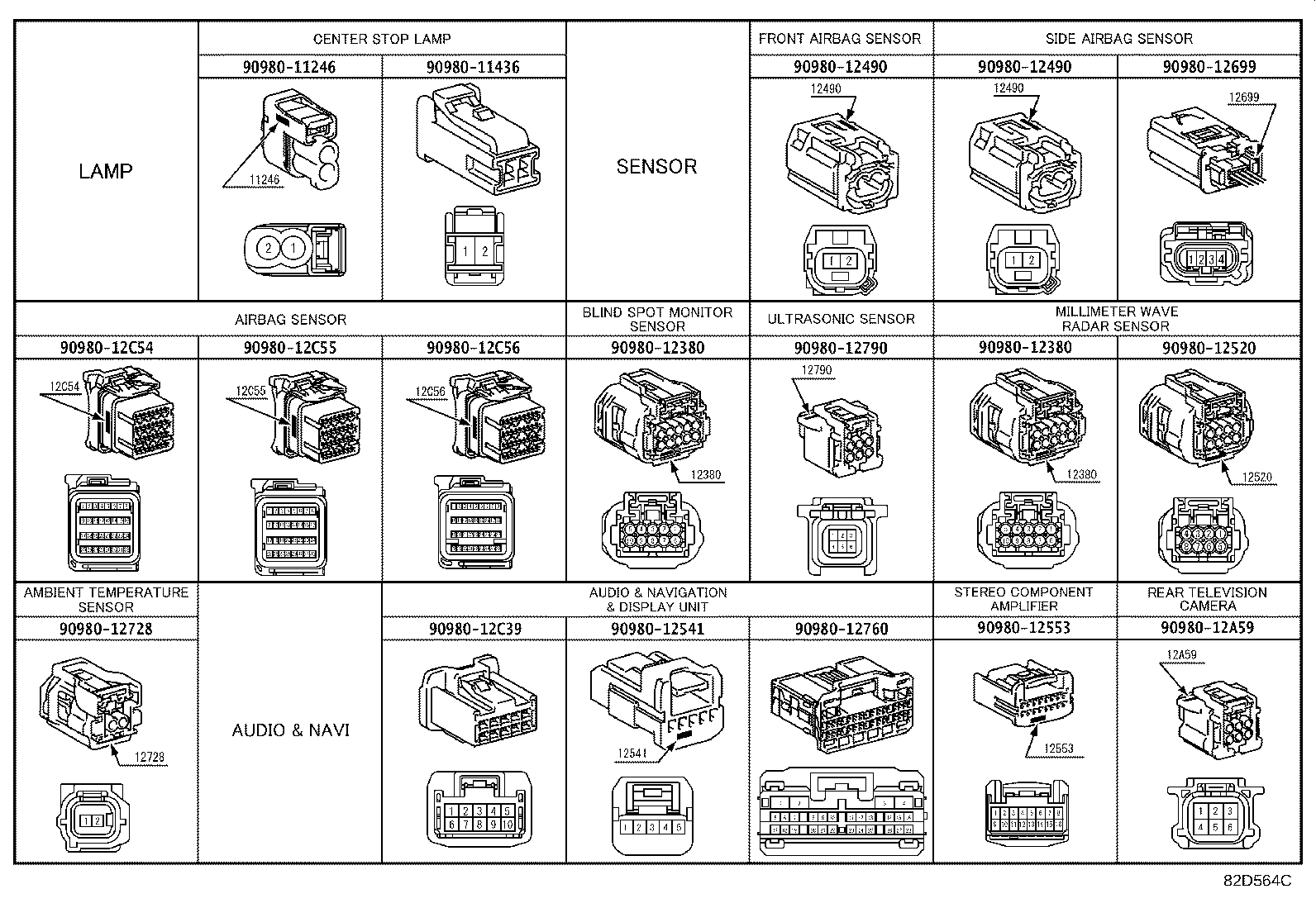 82114-52060 WIRE, ENGINE ROOM, NO.4 product image