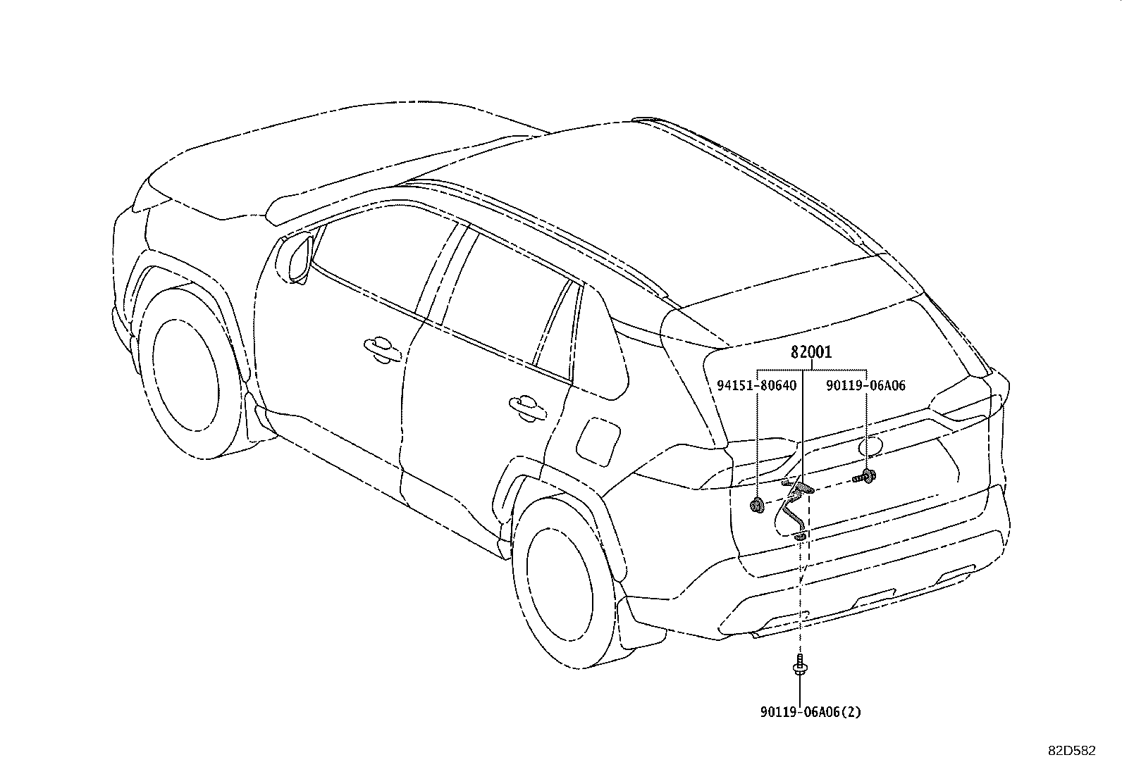82142-42150 WIRE, INSTRUMENT PANEL, NO.2 product image