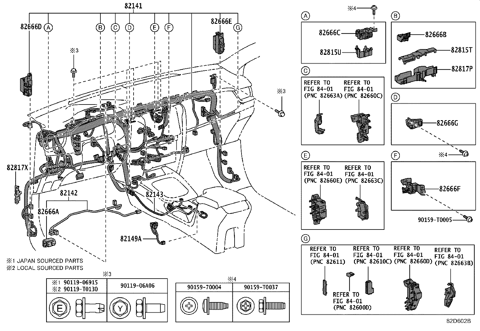 82142-KK830 WIRE, INSTRUMENT PANEL, NO.2 product image