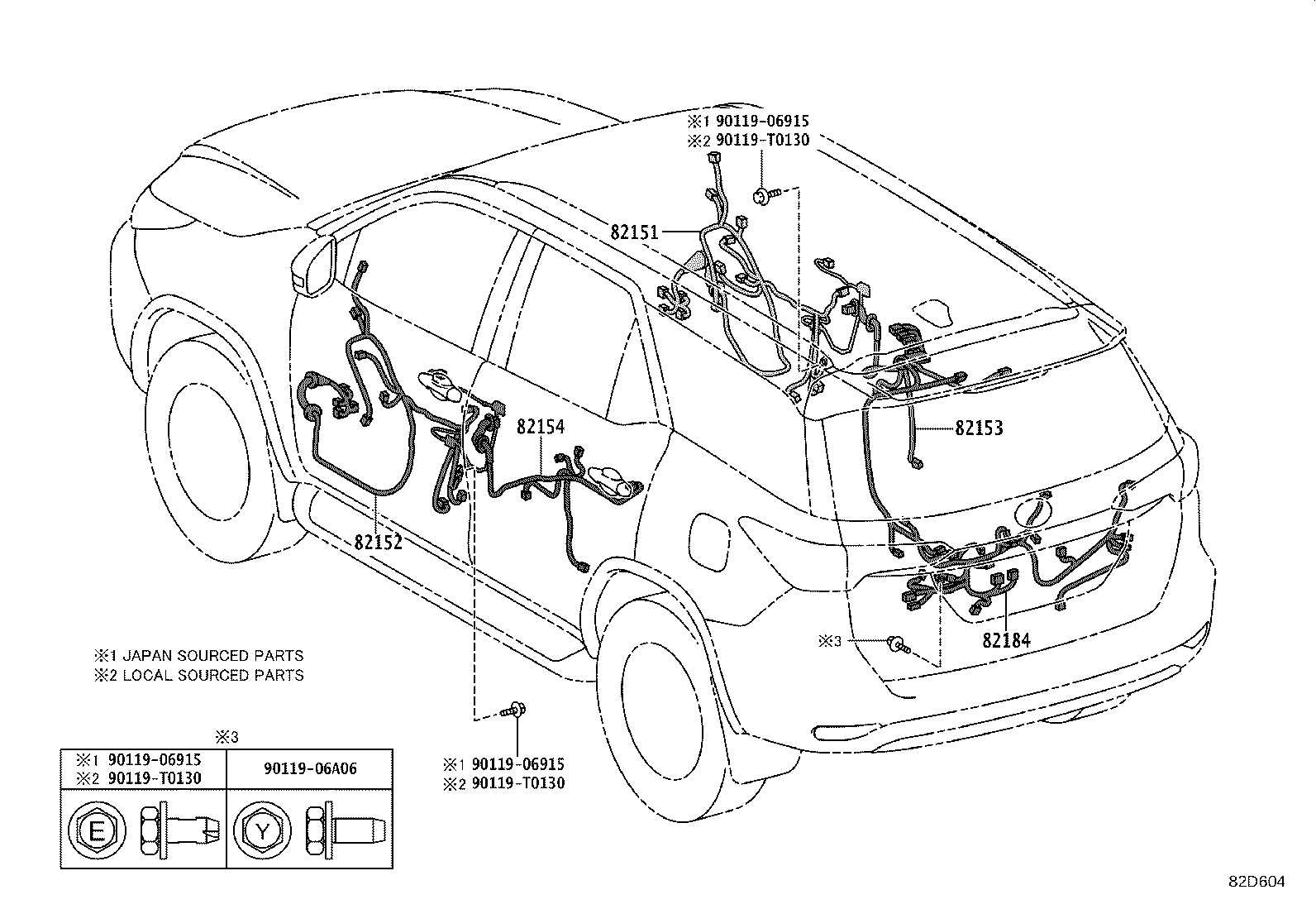 82817-0K520 PROTECTOR, WIRING HARNESS, NO.2 product image