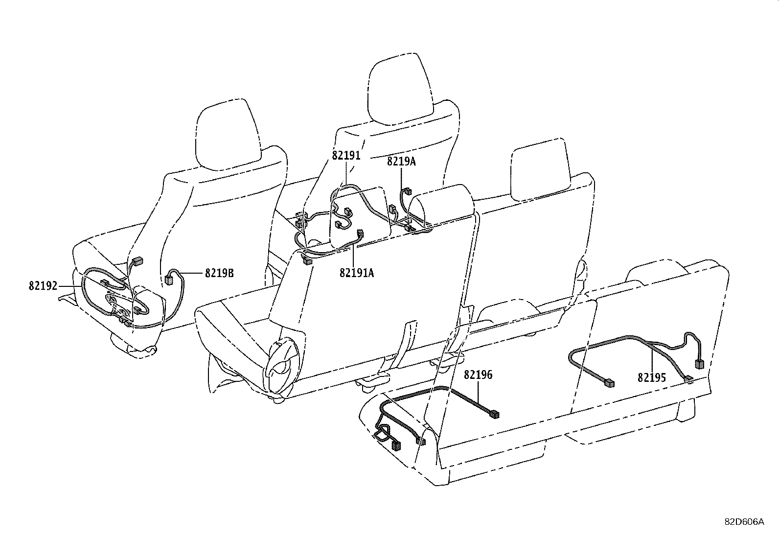 82142-KK830 WIRE, INSTRUMENT PANEL, NO.2 product image
