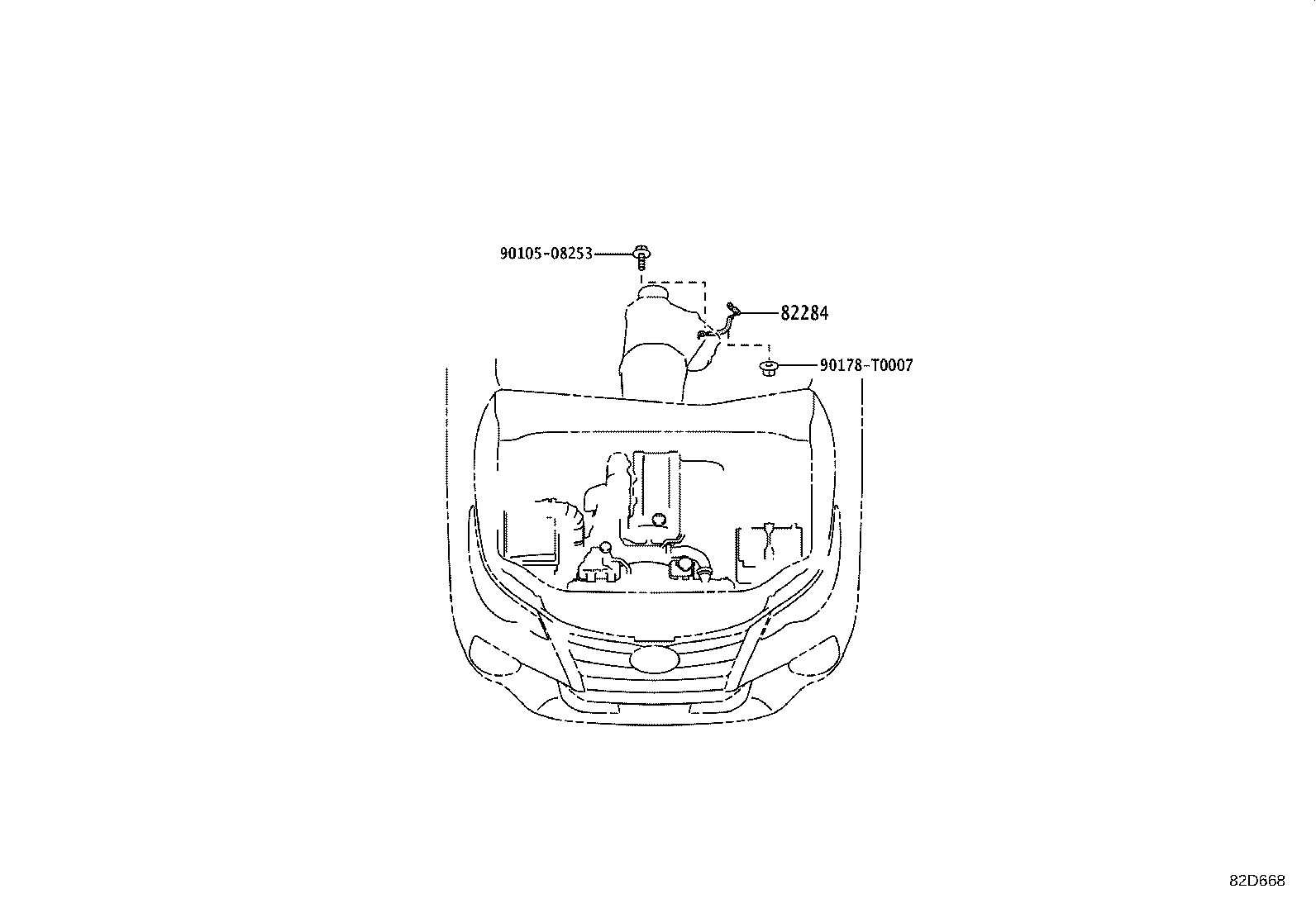82817-0K520 PROTECTOR, WIRING HARNESS, NO.2 product image