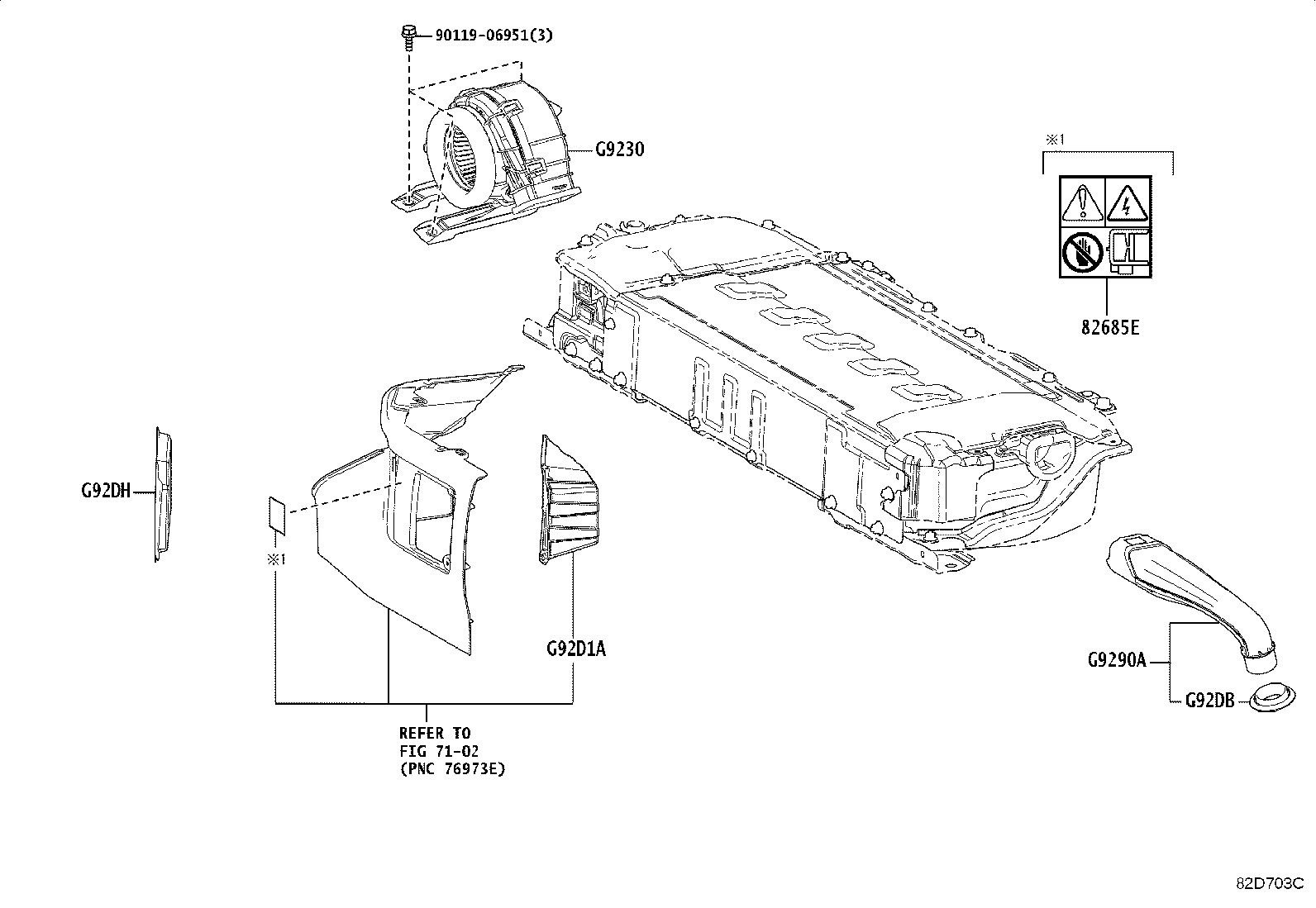 28897-24040 PLATE, BATTERY CAUTION product image
