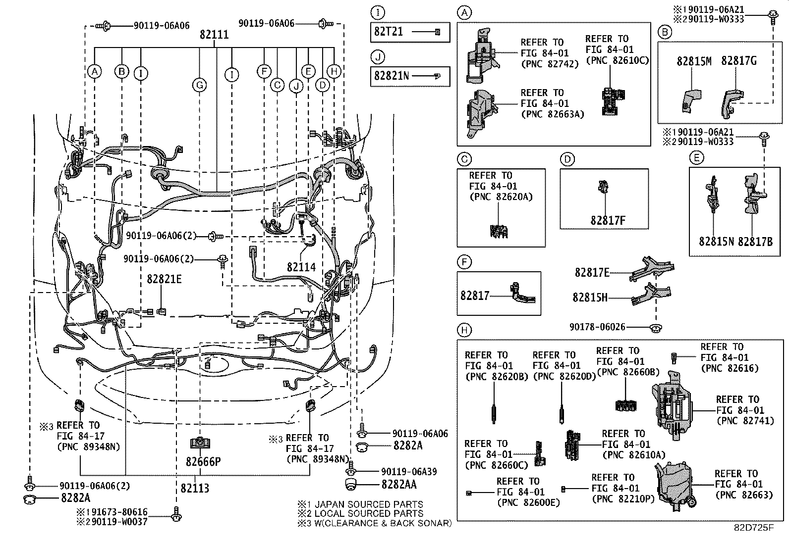 82817-0DF70 PROTECTOR, WIRING HARNESS, NO.7 product image