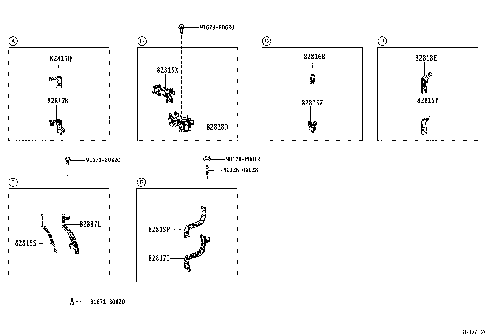 82817-0DF70 PROTECTOR, WIRING HARNESS, NO.7 product image