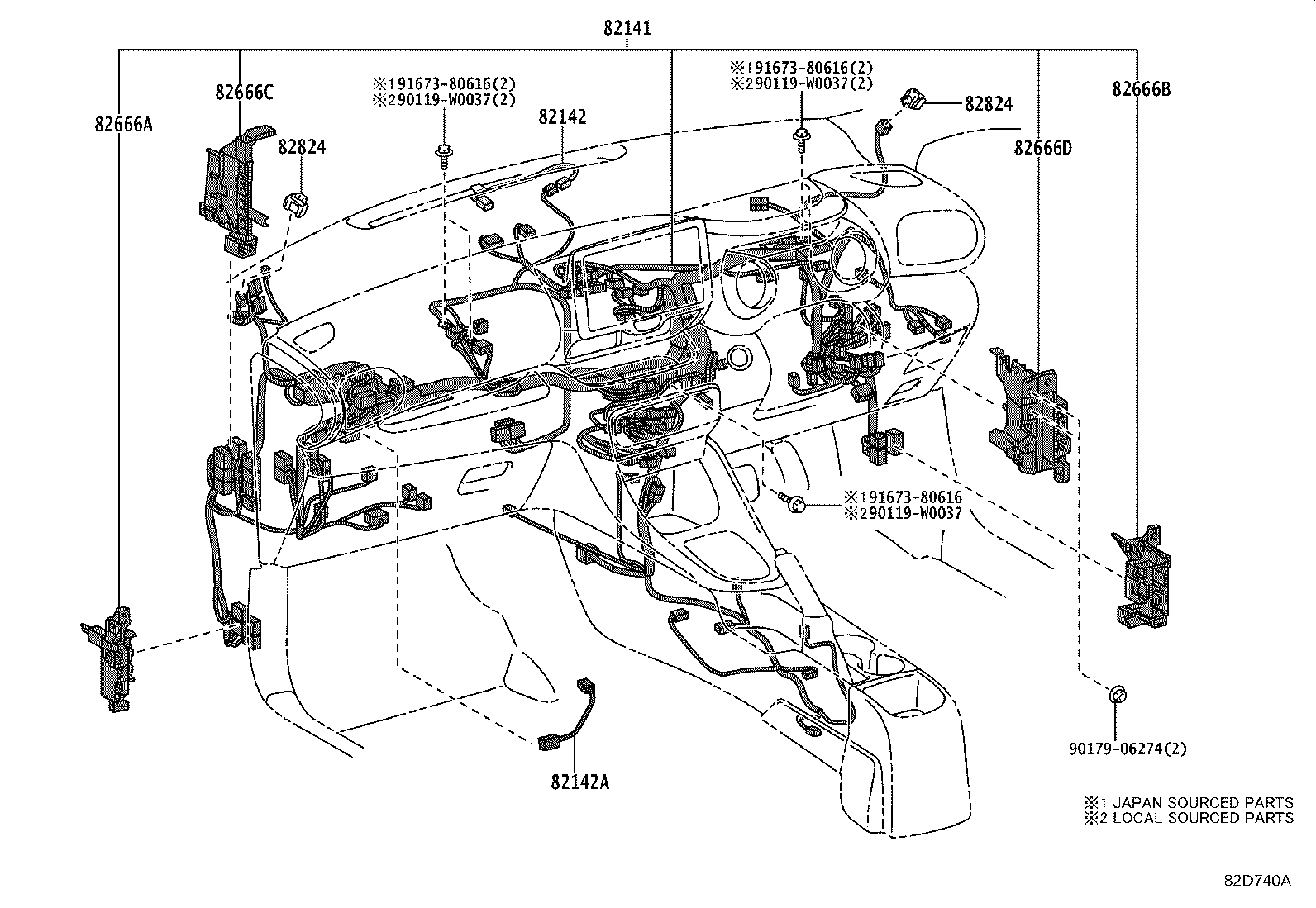 82817-0DF70 PROTECTOR, WIRING HARNESS, NO.7 product image