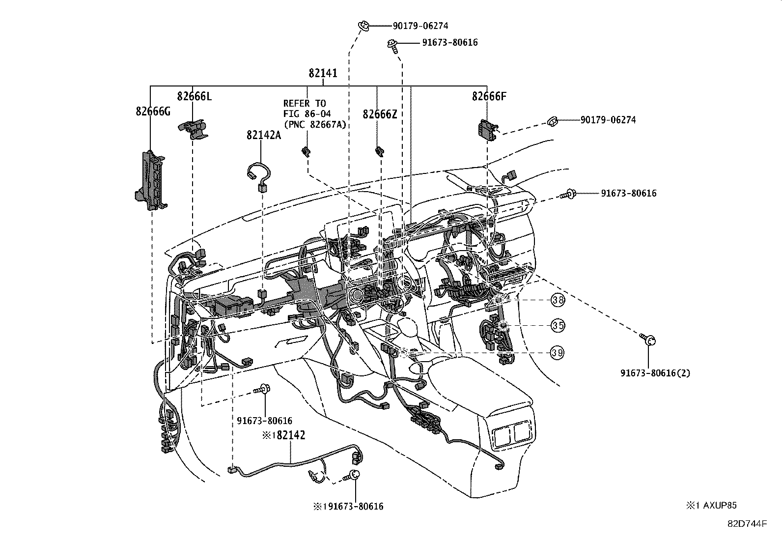 82191-48C80 WIRE, FRONT SEAT, RH product image