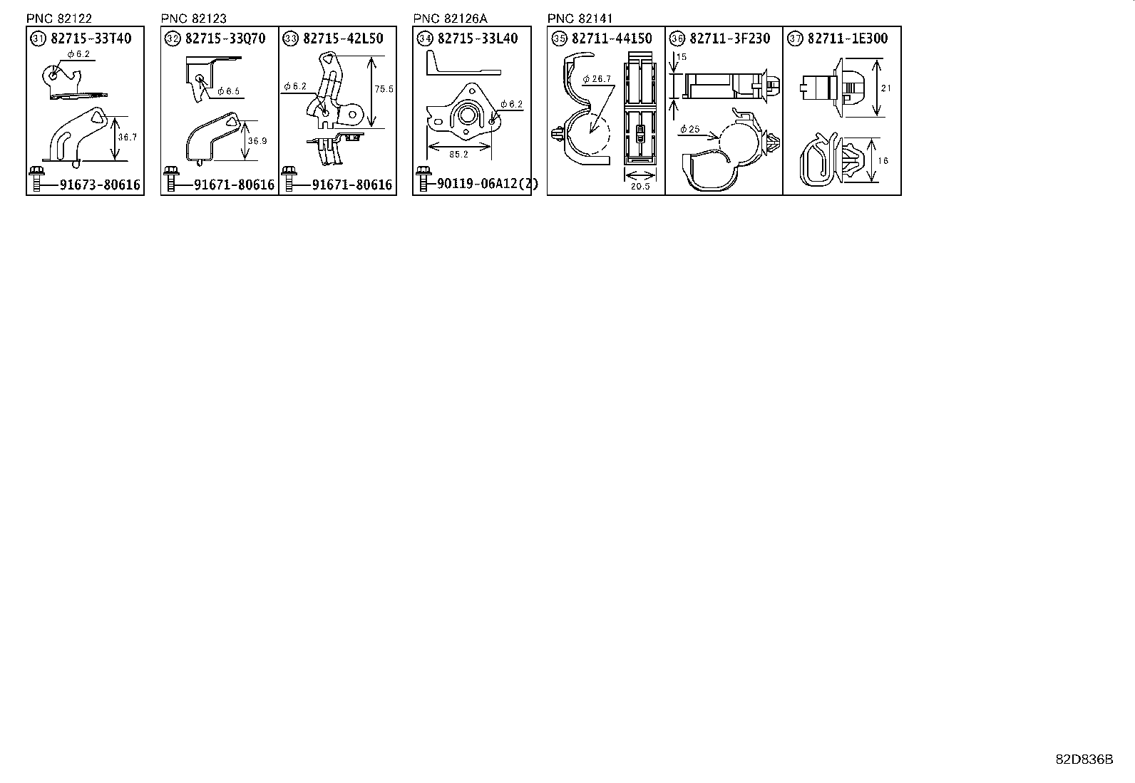 82191-48B40 WIRE, FRONT SEAT, RH product image