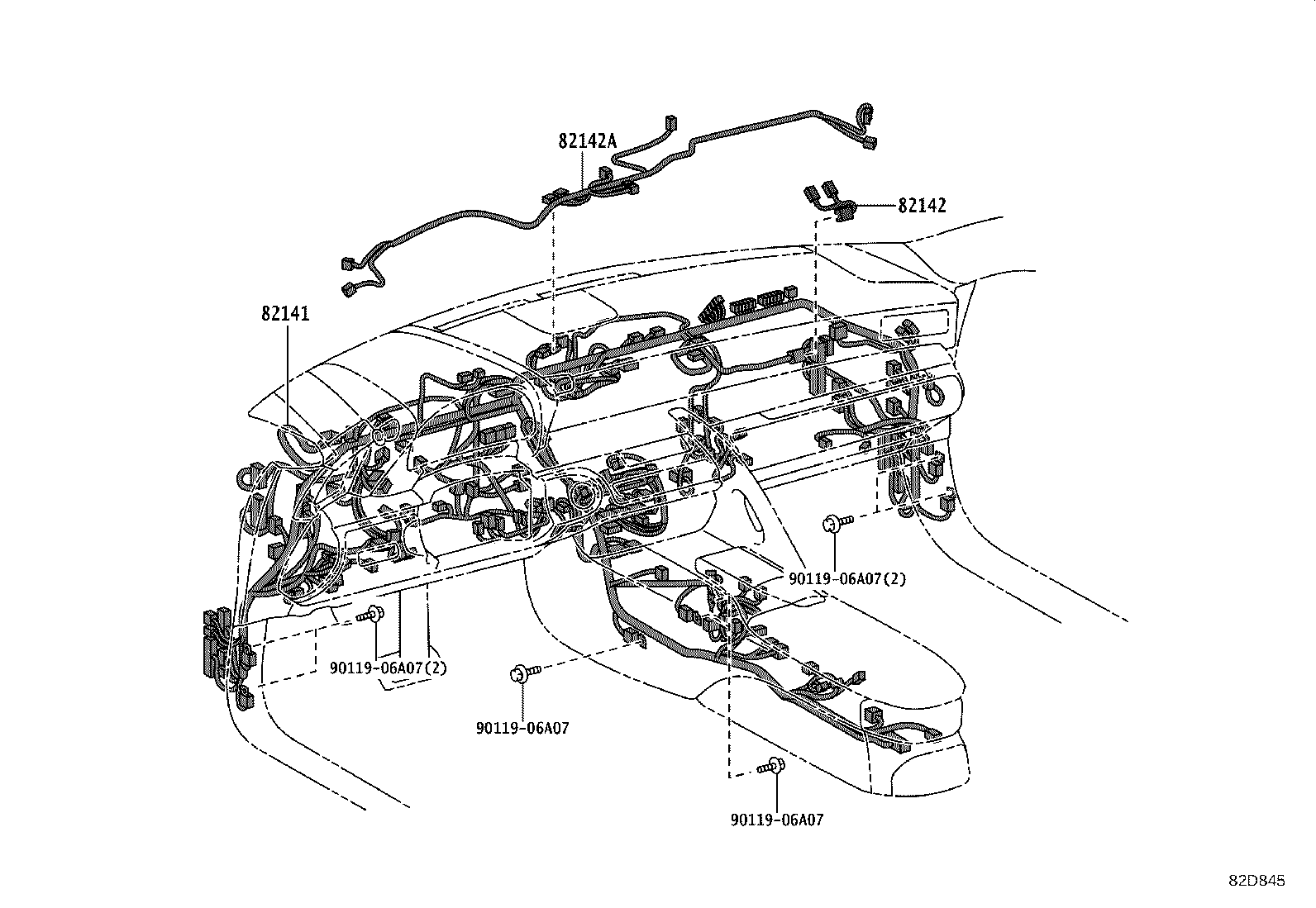 82121-11090 WIRE, ENGINE product image