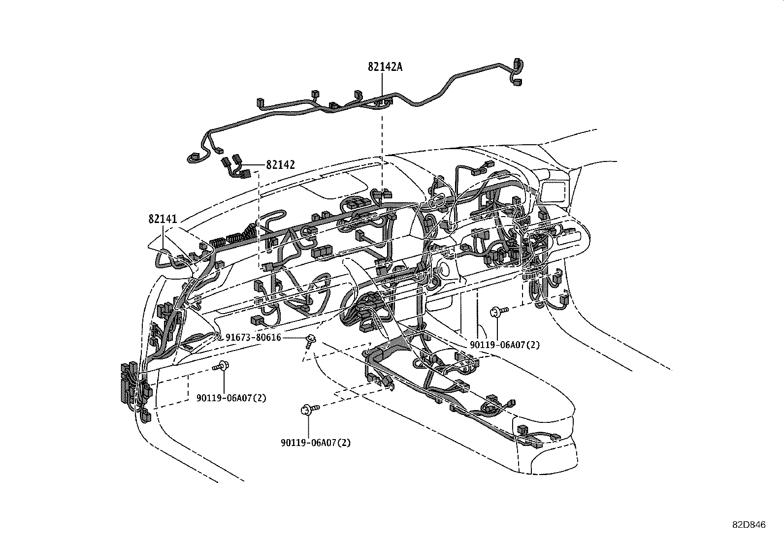 82121-11090 WIRE, ENGINE product image