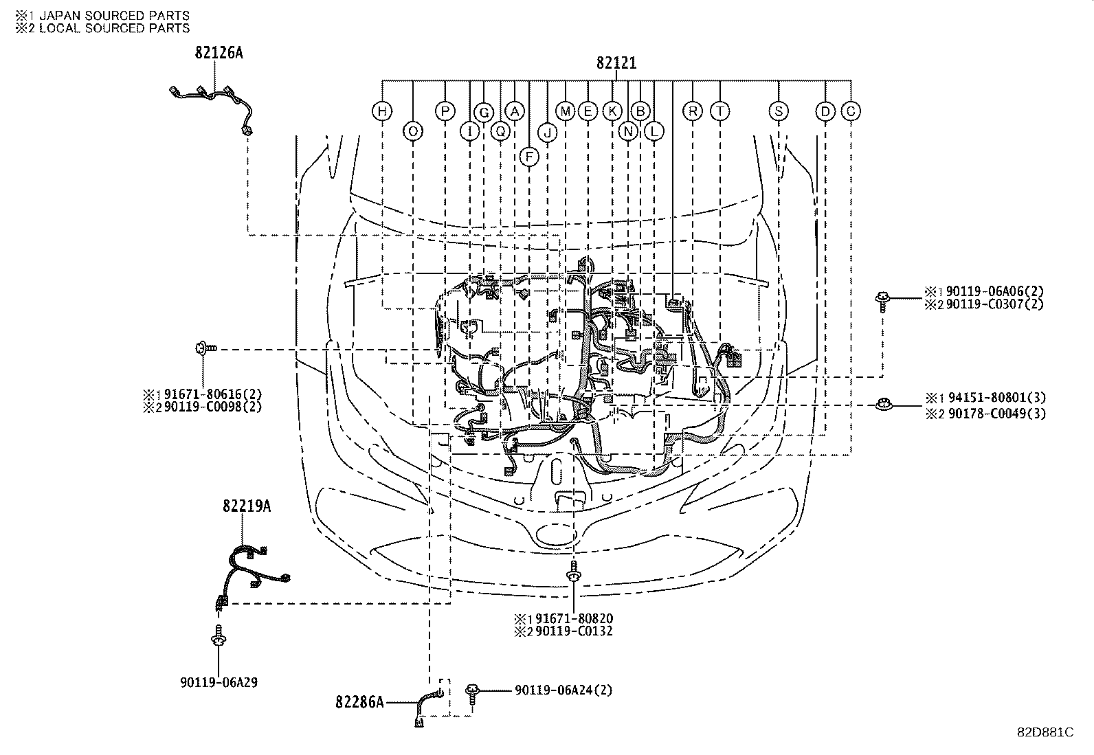 82817-02R60 PROTECTOR, WIRING HARNESS, NO.3 product image