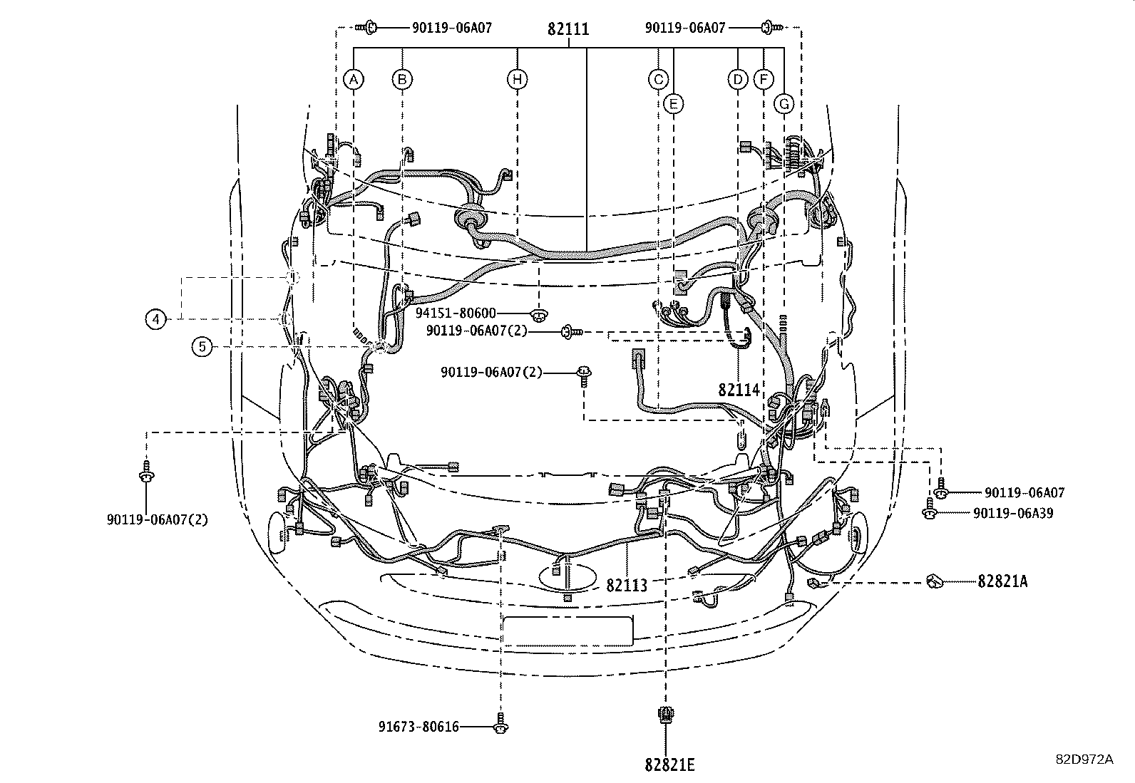 82113-52210 WIRE, ENGINE ROOM, NO.3 product image