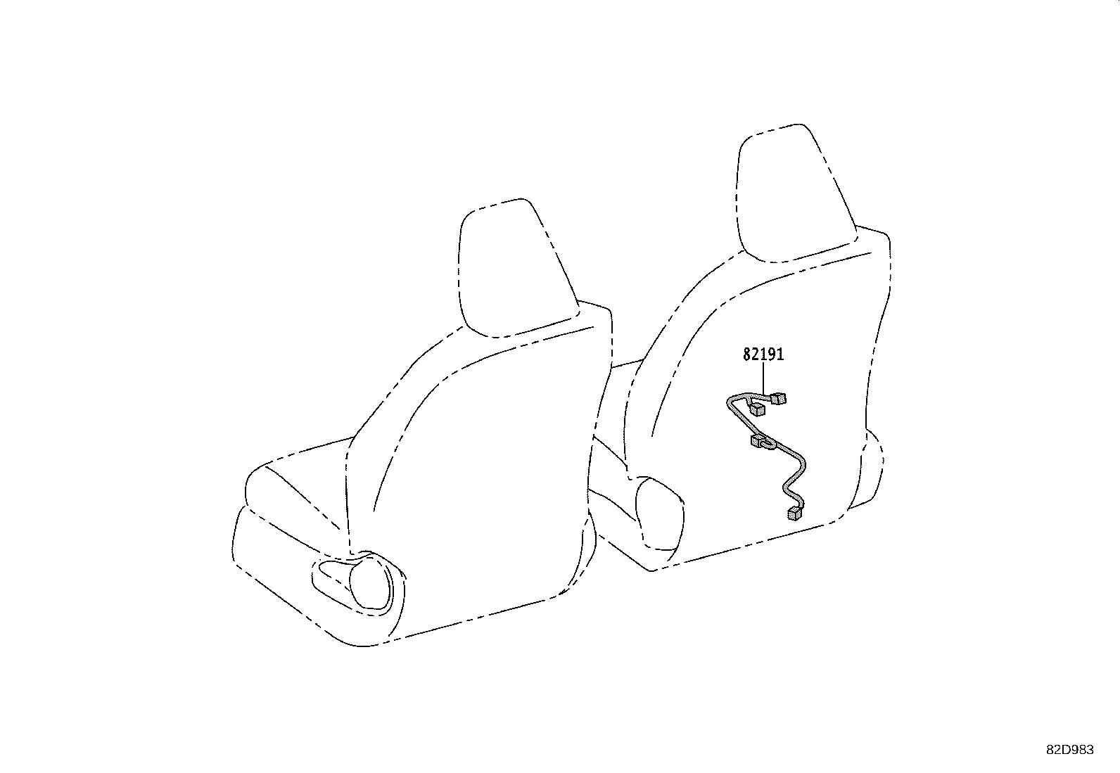 82113-52080 WIRE, ENGINE ROOM, NO.3 product image