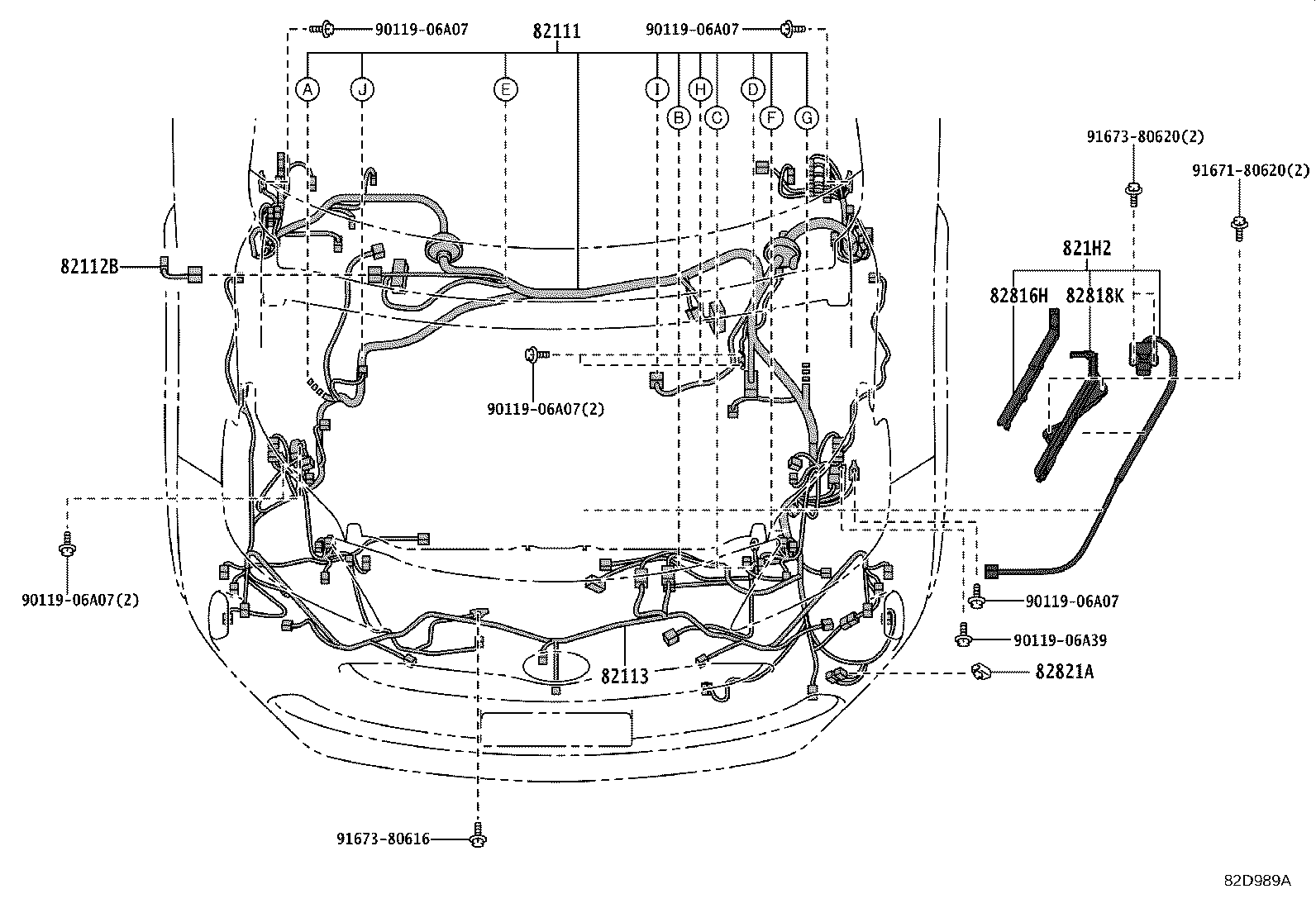 82113-52080 WIRE, ENGINE ROOM, NO.3 product image