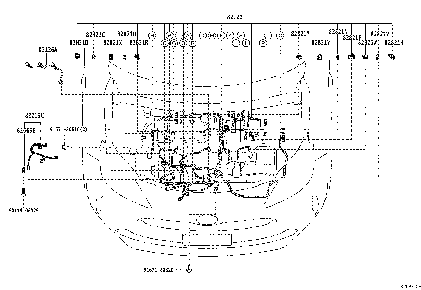 82113-52080 WIRE, ENGINE ROOM, NO.3 product image