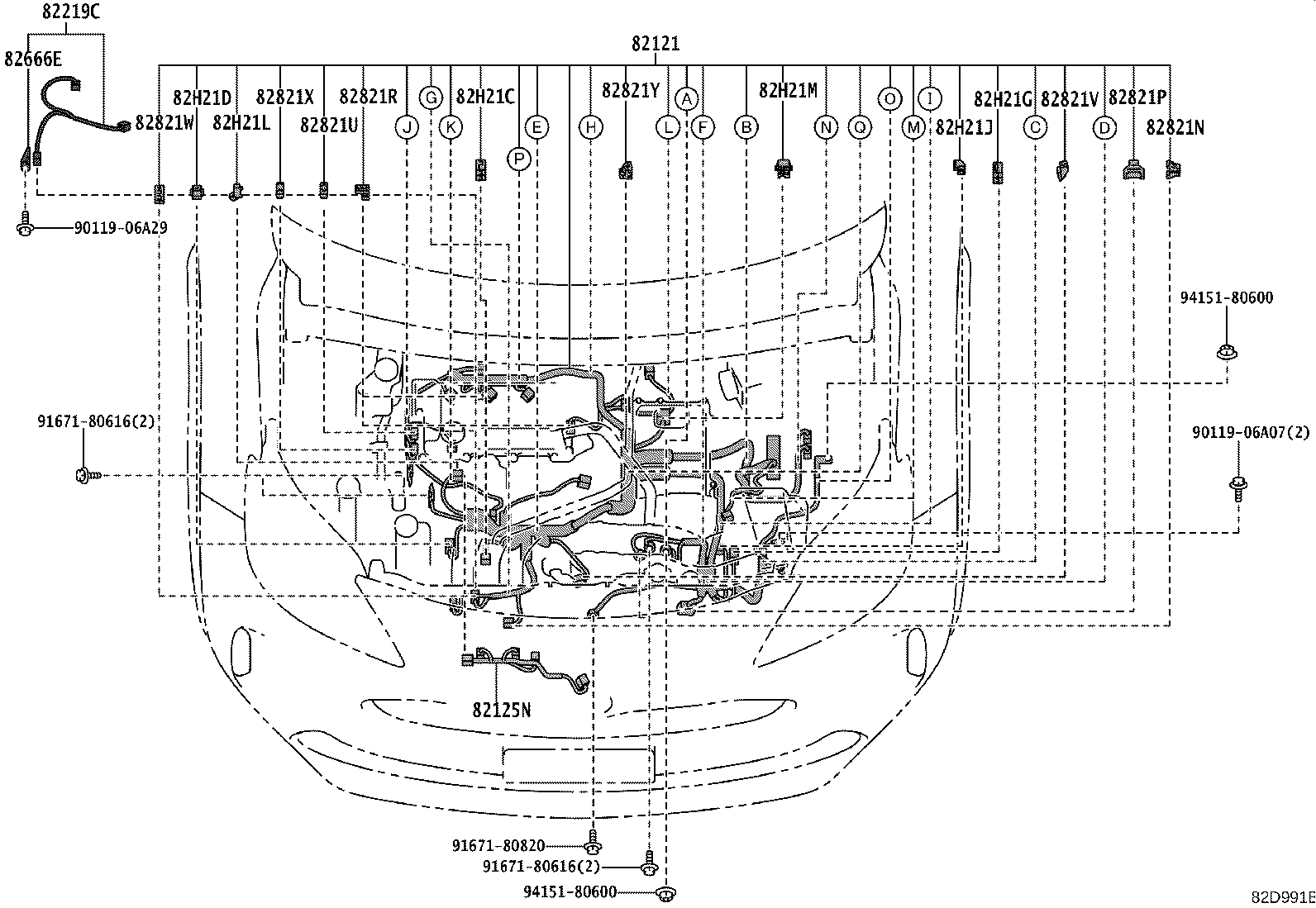 82113-52080 WIRE, ENGINE ROOM, NO.3 product image