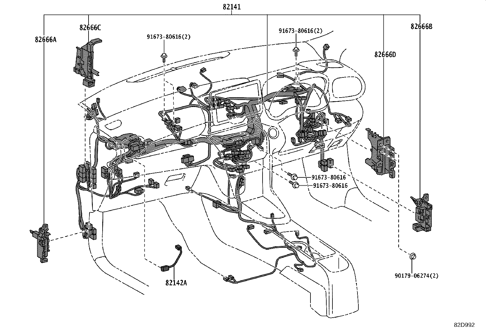 82113-52080 WIRE, ENGINE ROOM, NO.3 product image
